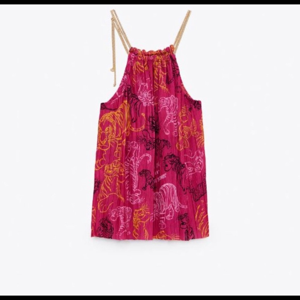 Zara Disney jungle book pleated halter top